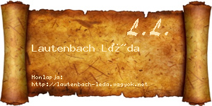 Lautenbach Léda névjegykártya